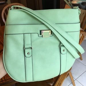 Mint green purse